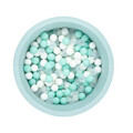 Piscina cu bile, Bubble Pop, 150 bile, Ø85 x 30 cm, bumbac/plastic, menta