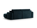 Coltar extensibil dreapta 5 locuri, modular, cu lada depozitare, Ella, Micadoni Home, 271x174x94 cm, catifea, petrol inchis