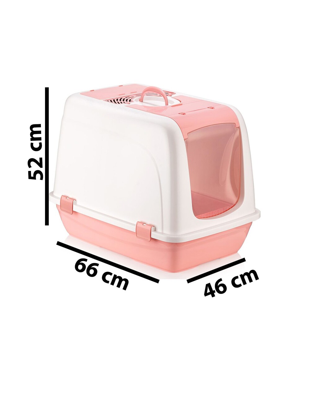 Litiera pentru pisici, Paws &amp; Whiskers, 5092-2, Plastic, Roz - view 6