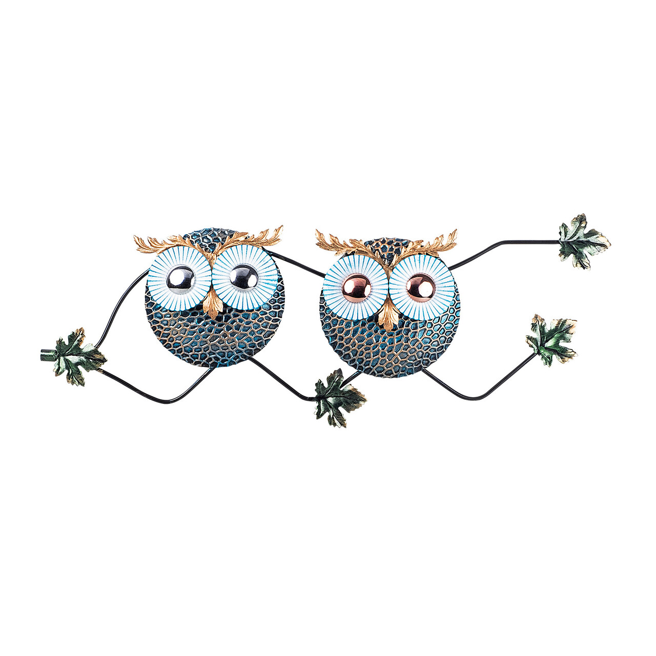 Decoratiune de perete, Owl 3, Metal, Dimensiune: 77 x 28 cm, Multicolor - 1 | YEO