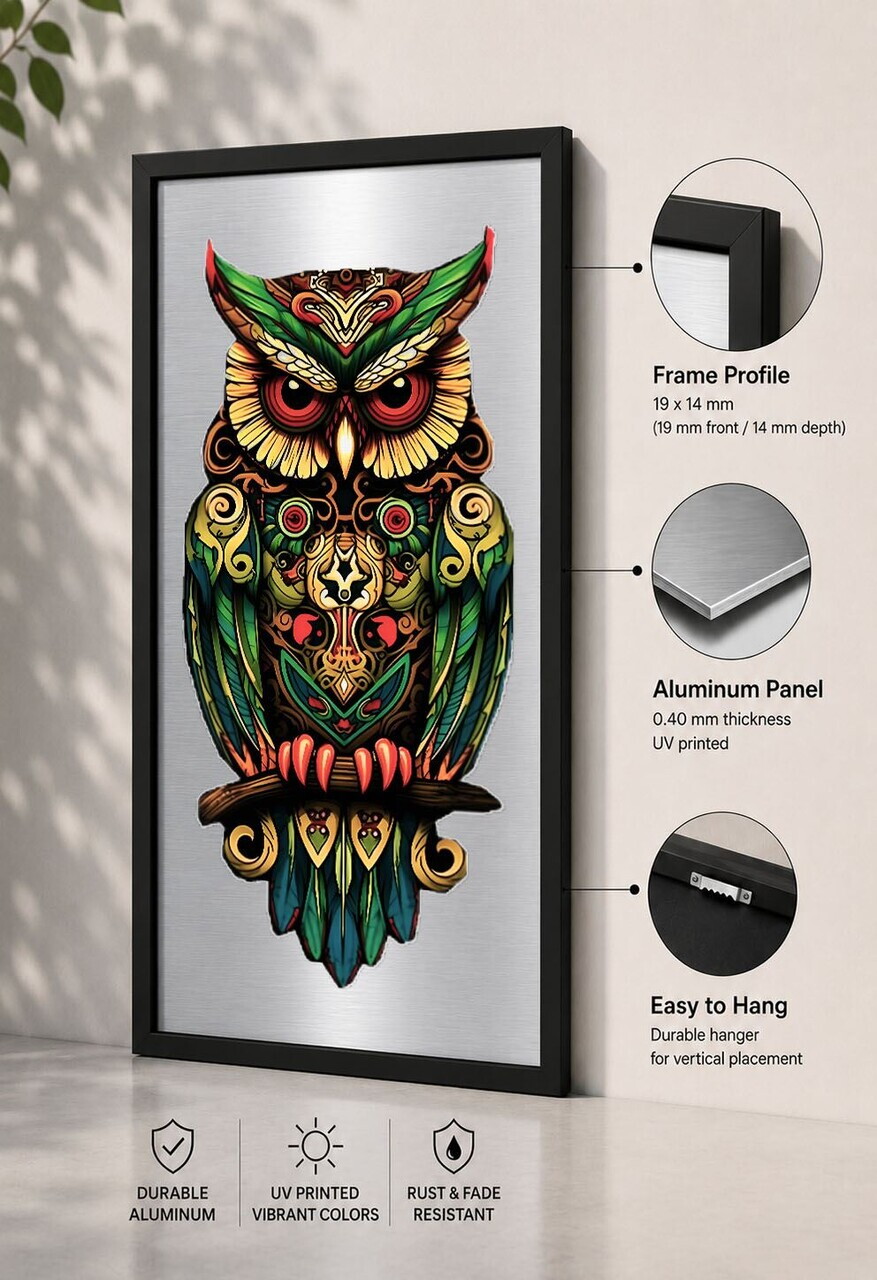 Tablou decorativ, Syhalct-024, Cadru: 100% PVC (Grosime: 2 cm), Multicolor — imaginea 3