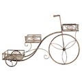Suport pentru ghiveci, Kara Triple, Creaciones Meng, 80x24x53 cm, fier forjat