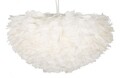 Lustra Feather, Mauro Ferretti, 1 x E27, 40W, 60x30 cm, fier, alb
