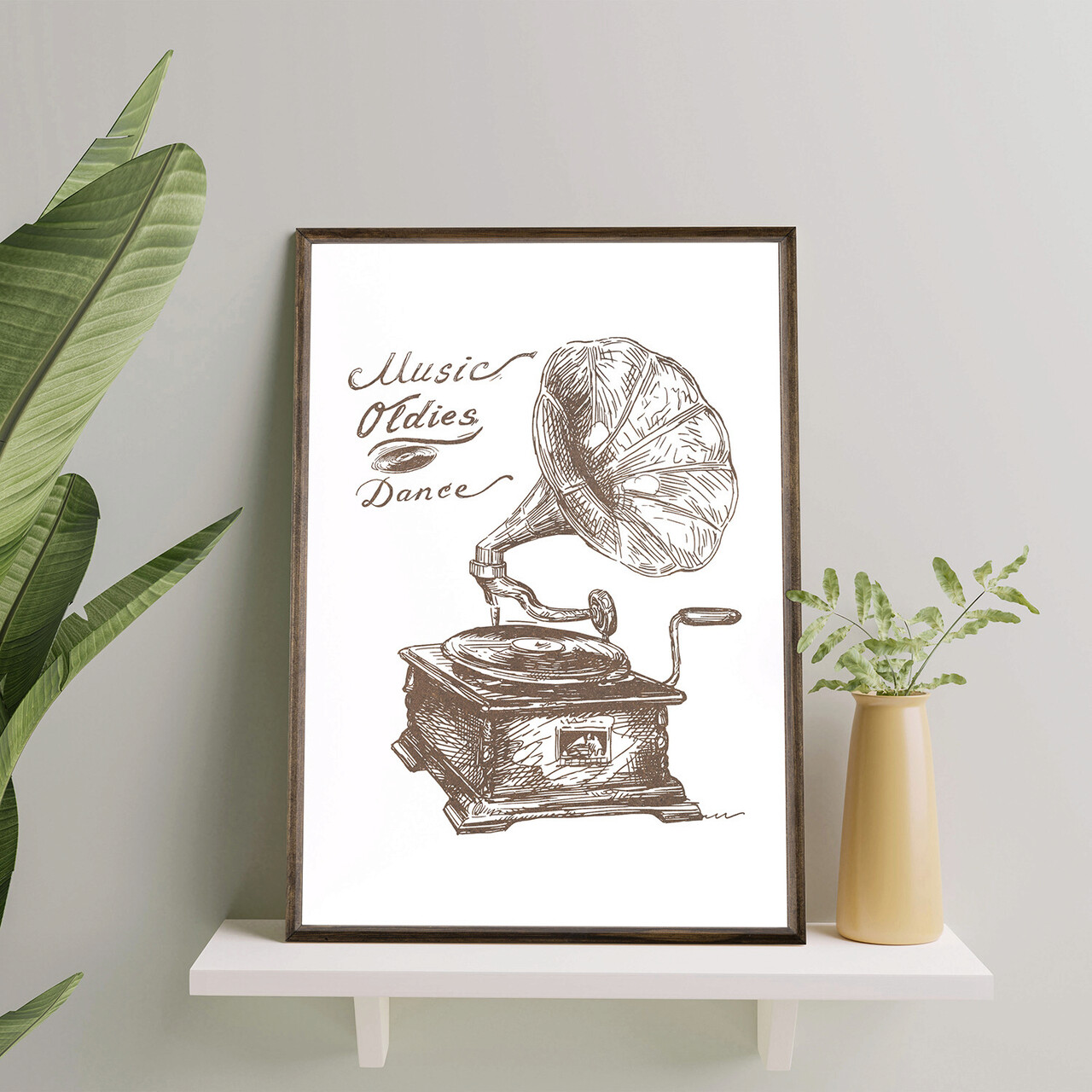 Tablou decorativ TD010 Lemn Desenat manual Natural