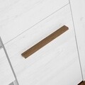 Mobilier living, 4 piese, Genova, 315 x 45 x 200 cm, PAL, alb natur