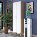 Dulap multifunctional, Rani, JE102, 60x198 cm, PAL, Nuc/Alb
