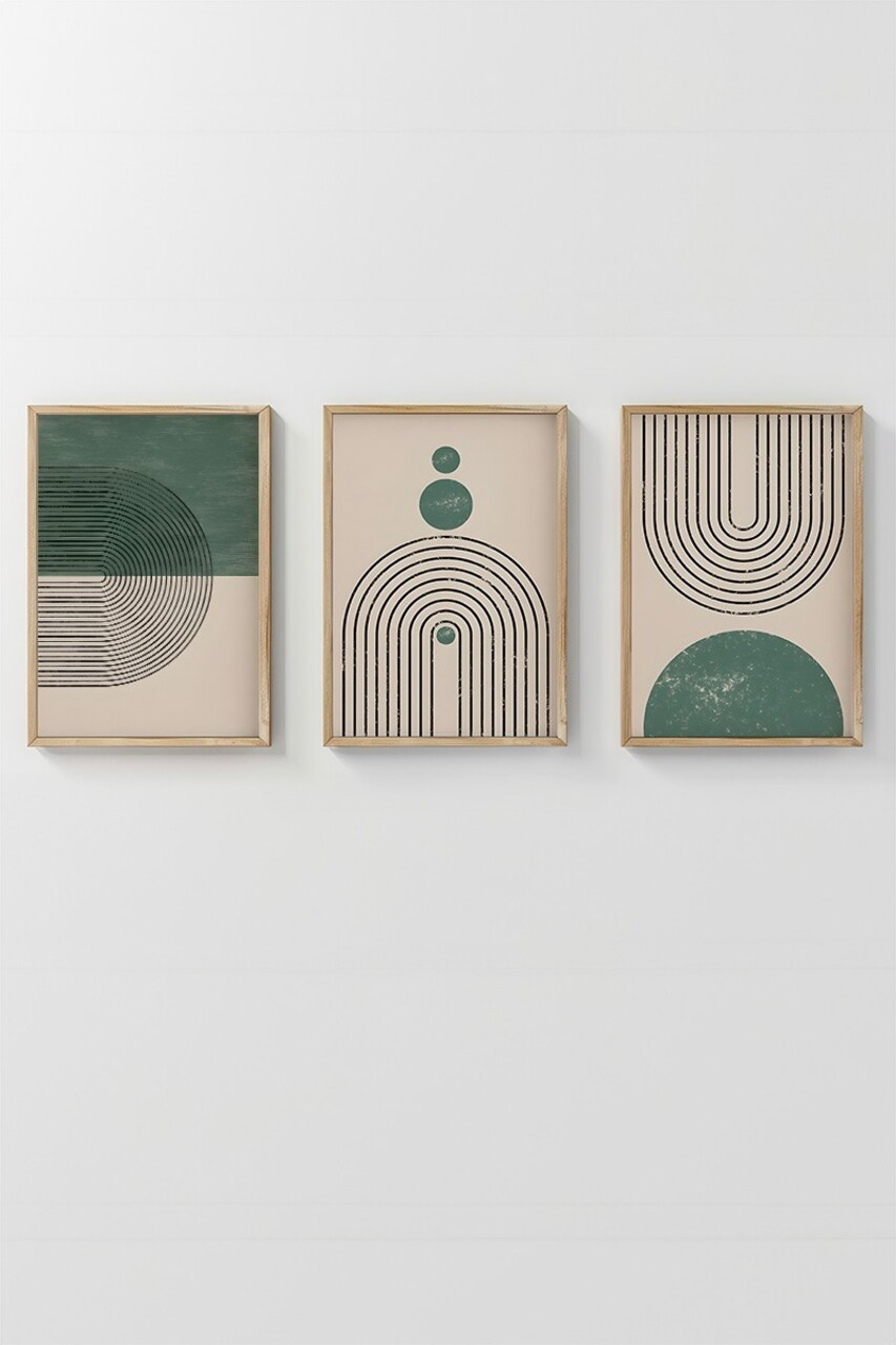 Set 3 tablouri decorative, 3Dartsohoset19, MDF, Multicolor - view 2