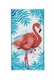 Covoras de baie Flamingo, Confetti, 80x140 cm, turcoaz