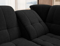 Coltar extensibil dreapta 3 locuri ELTAP, RT-10FL, Sado, 272x192x95 cm, lemn/poliester, negru