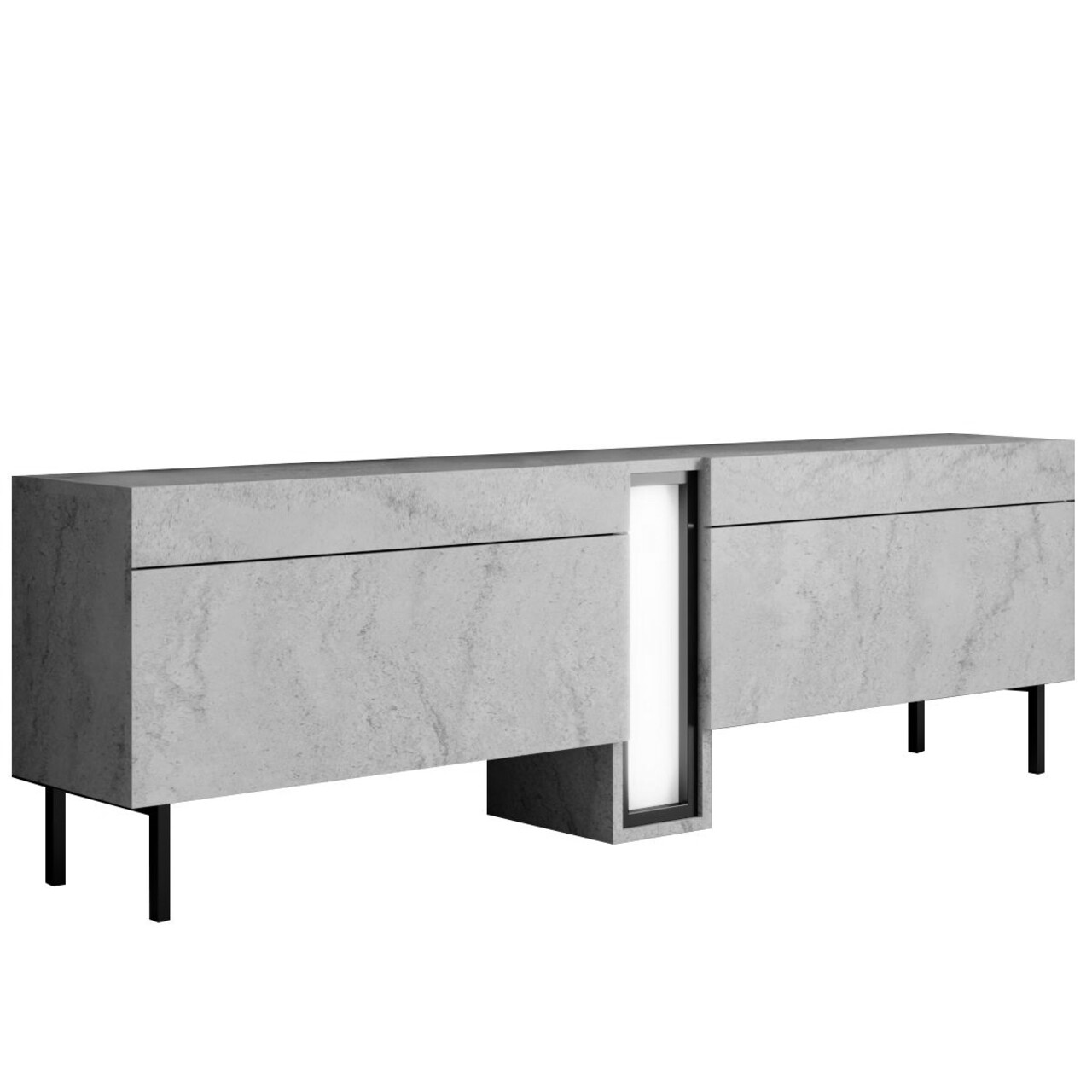 Comoda TV, Hanah Home, Nova, 180x55x32 cm, Travertin - view 6