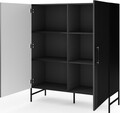 Dulap multifunctional ELTAP, Raftt, 122x42x140 cm, PAL/MDF, negru