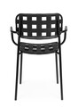 Scaun pentru gradina Clover, Bizzotto, 52x54x80 cm, otel tratat pentru exterior, negru