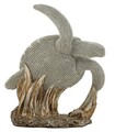 Statueta / figurina decorativa Turtle Sparky, Mauro Ferretti, 19x10.5x22 cm, polirasina, argintiu