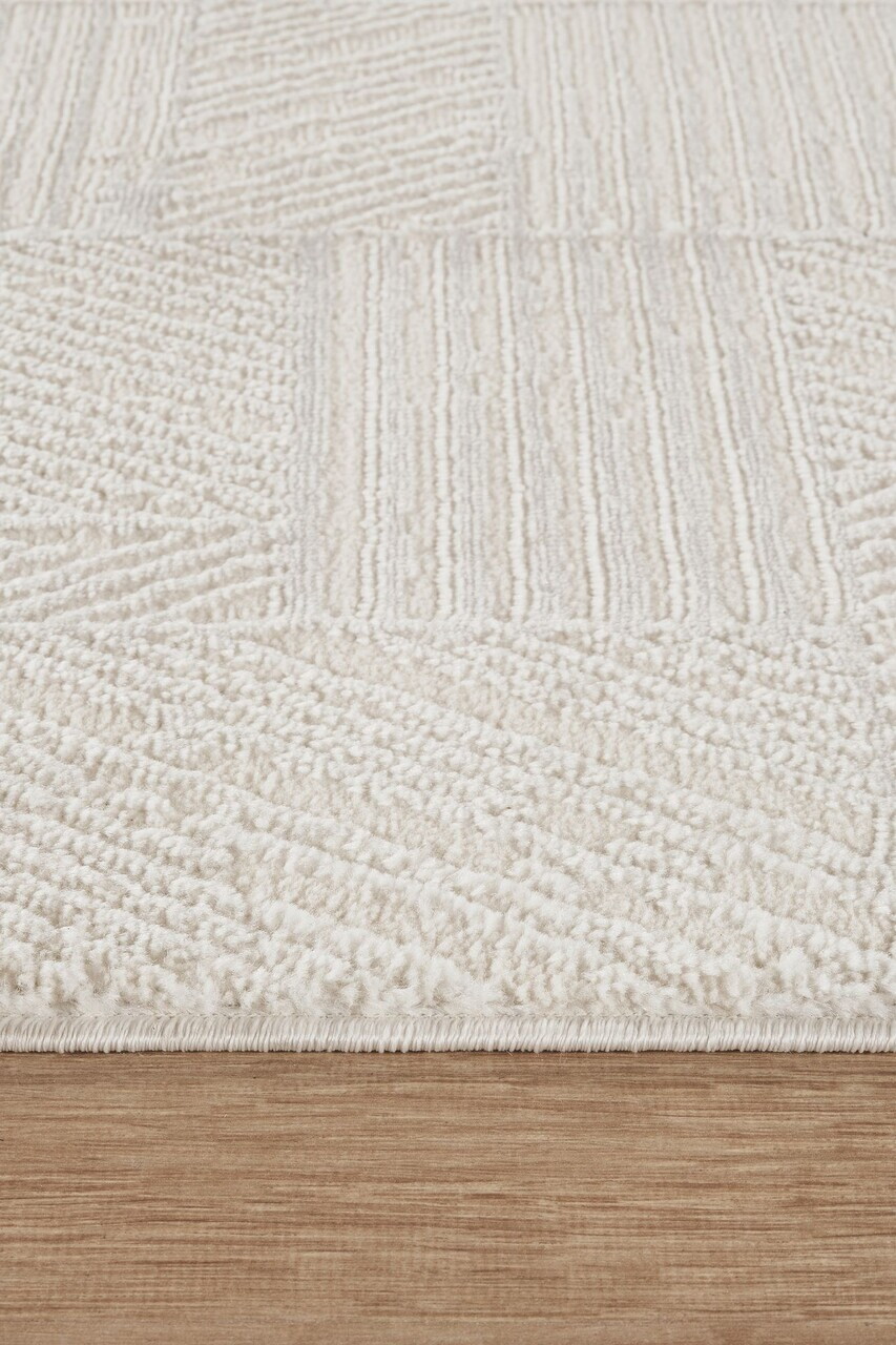 Covor, Marla 2002, 160x230 cm, 60% POLIPROILENĂ/40% POLIESTER, Alb / Crem — imaginea 3