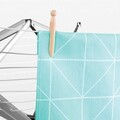 Uscator rufe cu montare pe perete + husa de protectie, Brabantia, WallFix, 24 m capacitate de uscare, cu fixare pe perete, otel, gri metalizat