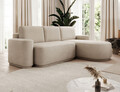 Coltar extensibil dreapta 4 locuri ELTAP, Aurumm, 285x180x92 cm, lemn/poliester, bej inchis