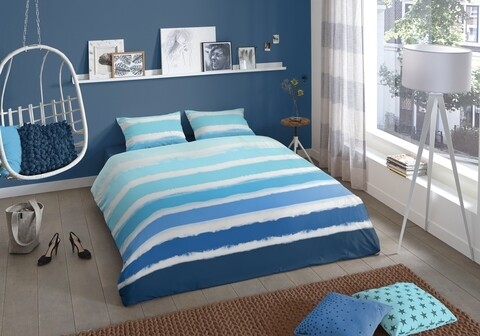 Lenjerie de pat pentru doua persoane, good morning tamara, 100% bumbac, 3 piese, multicolor