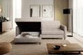 Coltar extensibil stanga 3 locuri ELTAP, LT-18TOU, Gomsi, 228x165x100 cm, lemn/poliester, bej