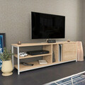 Comoda TV, Retricy, Oneida, 140x35.3x50.8 cm, PAL, Stejar alb