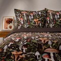 Lenjerie de pat King Size, Ginni, Homla, 3 piese, 200x220 cm, microfibra din poliester, multicolor