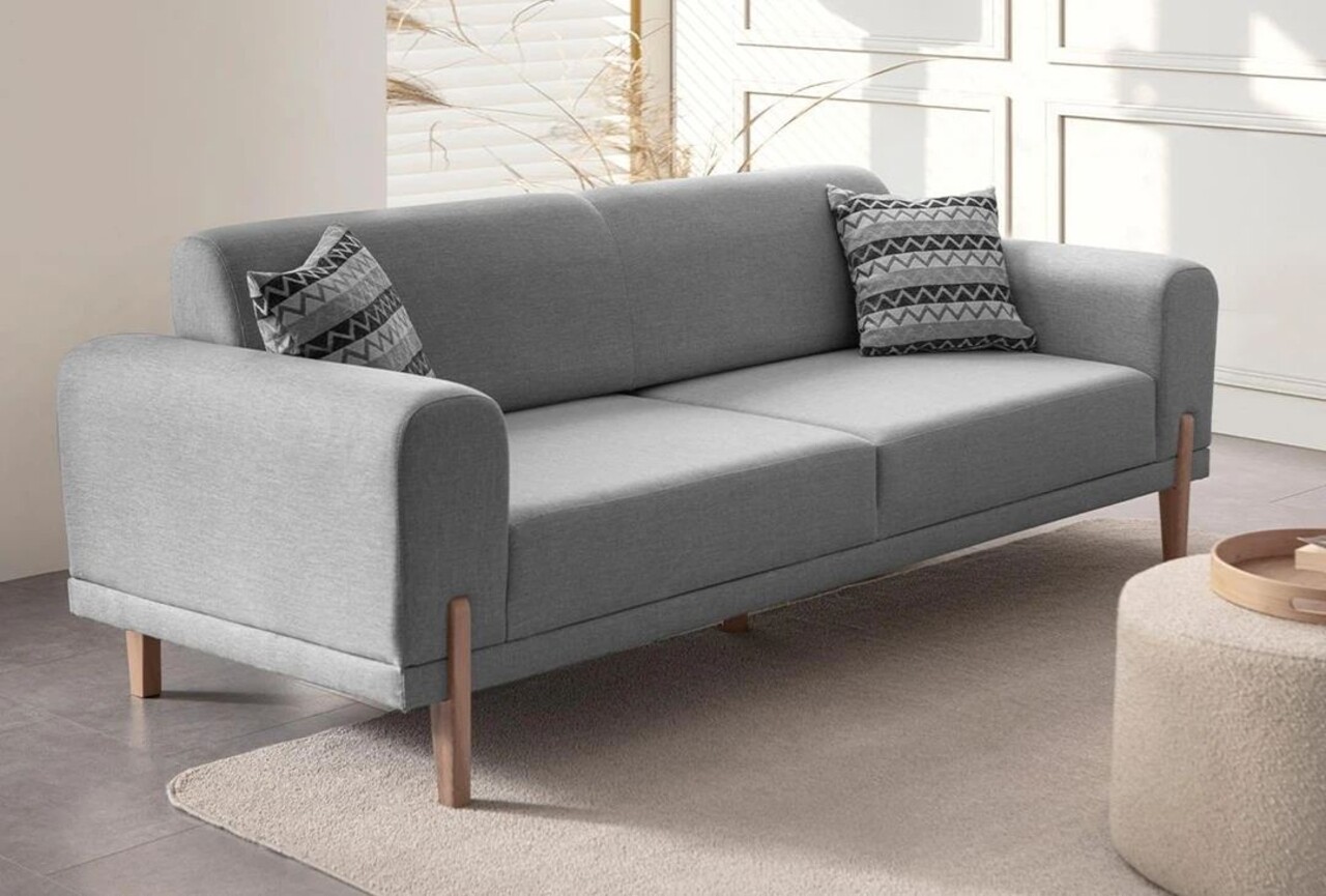 Canapea extensibila 3 locuri, Atelier del Sofa, 752EST1127, Lemn de carpen;PAL, Gri - view 3