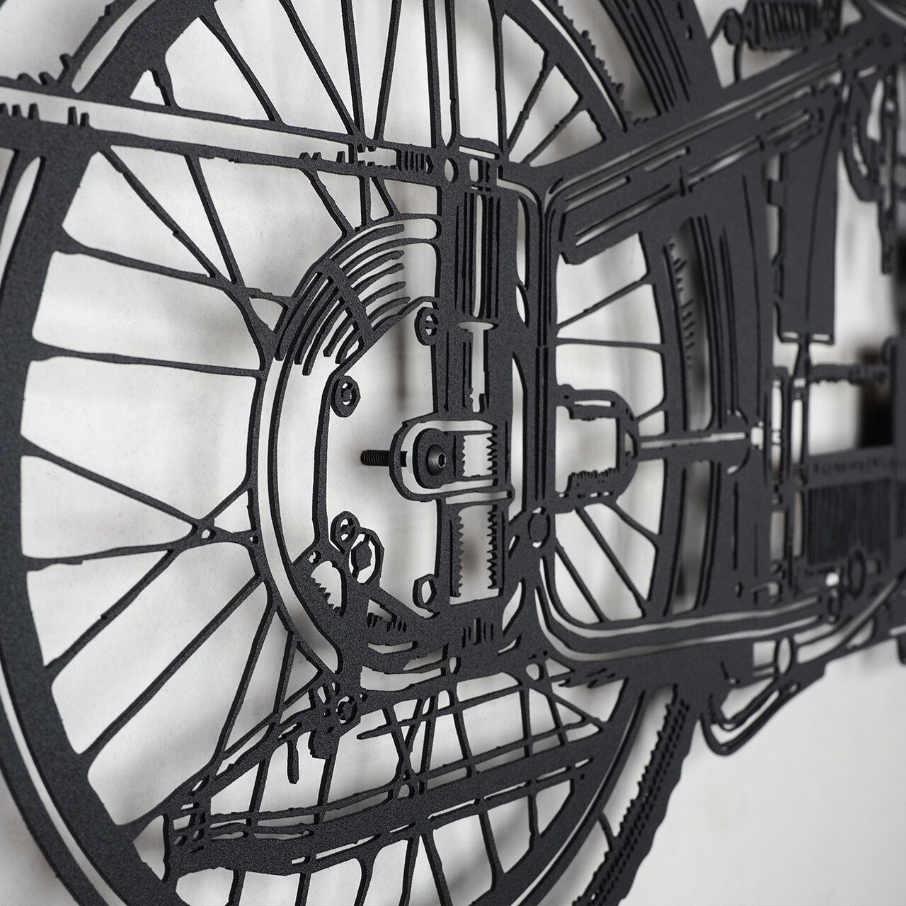 Decoratiune de perete, Cafe Racer, Dimensiune: 47 x 100 cm (1 bucată), Negru - imagine 5