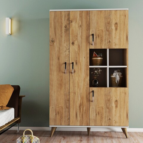 Dulap multifunctional, tanmob, grd0102, 106x174x47 cm, pal , maro
