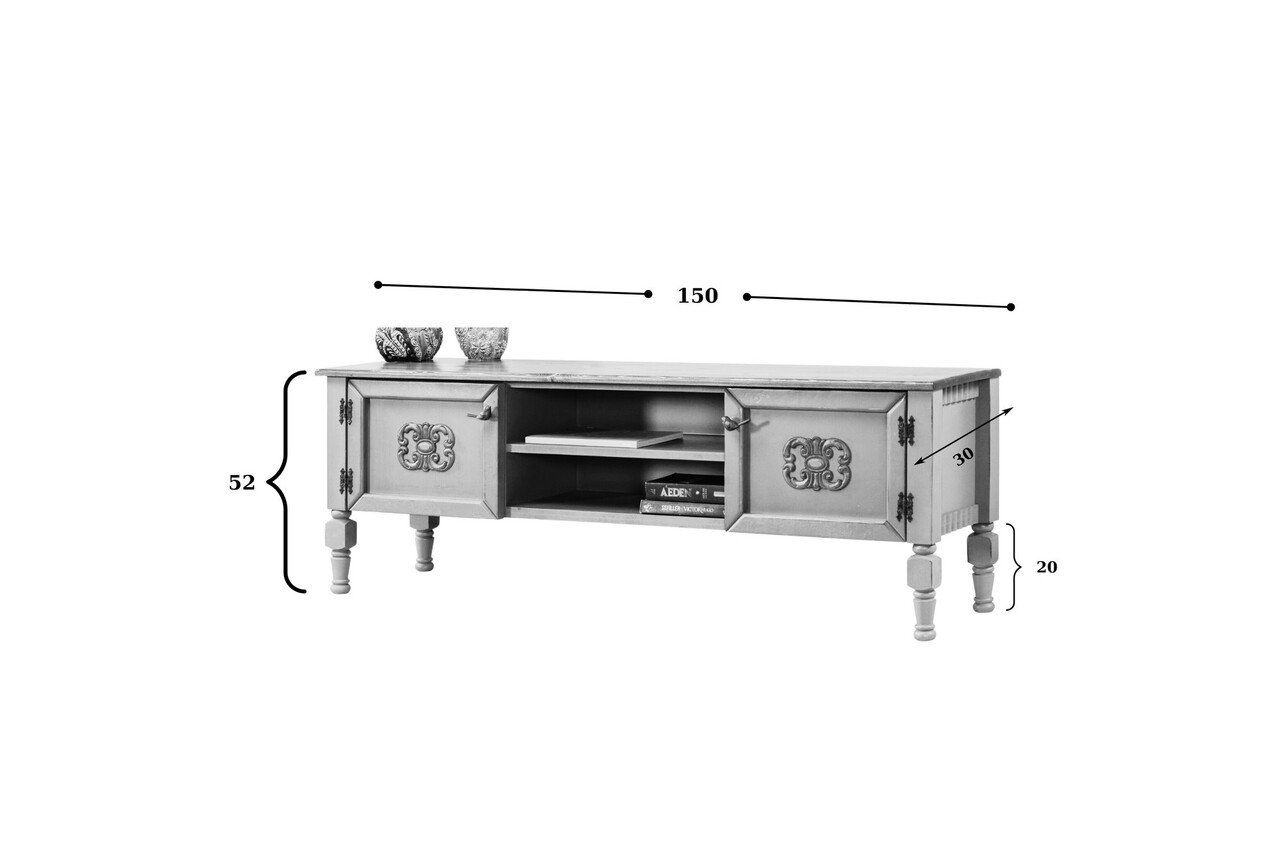 Comoda TV, Ephelia, Ada TV, 150x40x50 cm, MDF , Mov