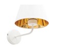 Aplica de perete ELTAP, Vespillo, 20x20x23 cm, 1xE27, 15W, otel/PVC, alb/auriu