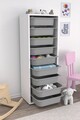 Dulap multifunctional, Estella, Zola 9N, Alb/Gri
