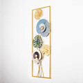 Decoratiune de perete, Grape Vine 1, Metal, Dimensiune: 32 x 90 cm, Multicolor