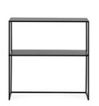 Consola Alrik, Bizzotto, 78x27x78 cm, otel, negru