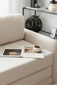 Canapea extensibilă cu 1 loc, Evalina, 383EVN1272, Cadru: 100% CARPEN, Alb