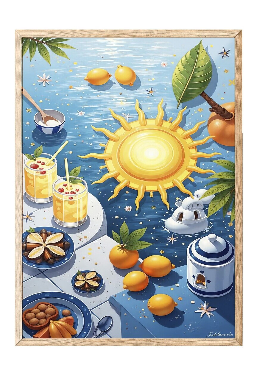 Tablou decorativ, 109764, Lemn masiv, Sticla PVC, Multicolor — imaginea 2