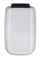 Cos de gunoi cu pedala Design, Wenko, 23.5x41x55 cm, inox/polipropilena, argintiu/negru