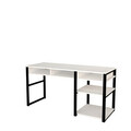 Birou, Puqa Design, Serho, 150x75.8x58.4 cm, PAL, Alb/Negru