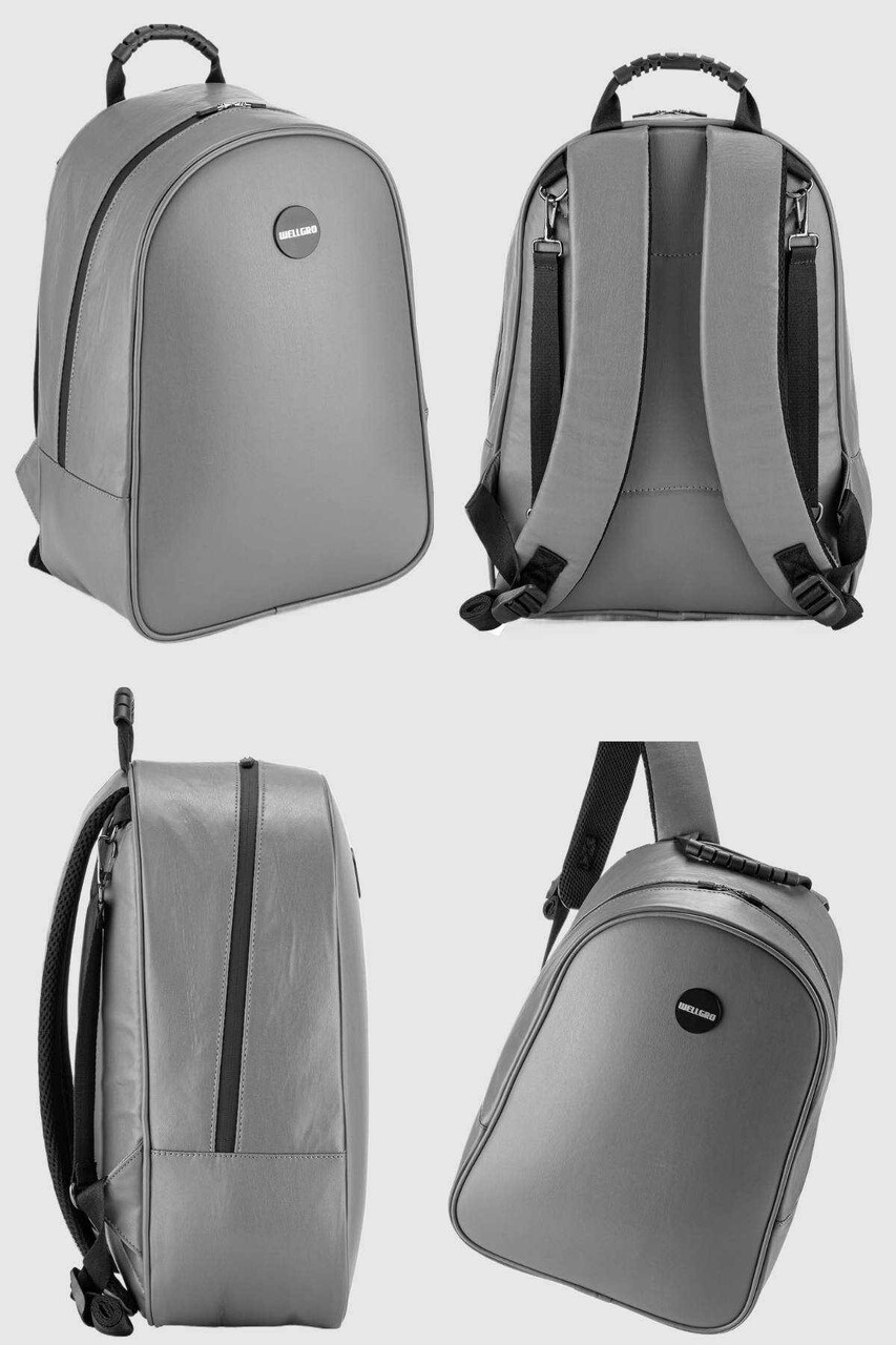 Ghiozdan multifunctional pentru mamici, Wallxpert, Novabag, Gri - imagine 9