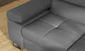 Coltar extensibil dreapta 4 locuri, ELTAP, Anton, 272x203x85 cm, lemn/poliester, gri inchis/gri inchis