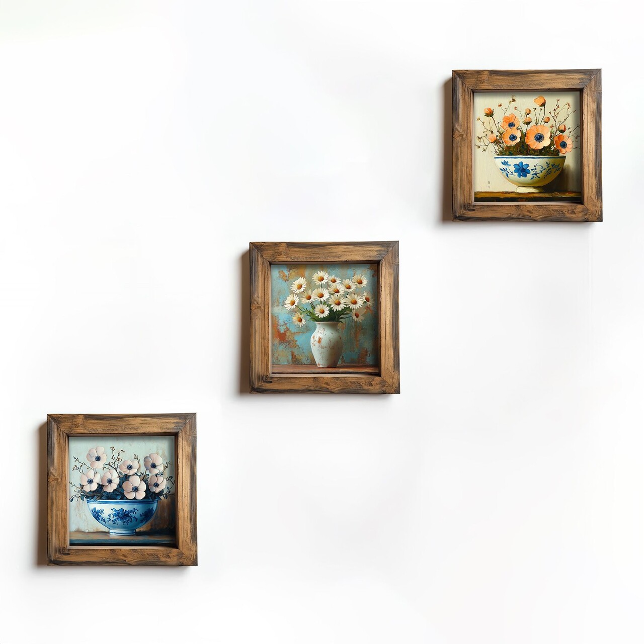 Set 3 tablouri decorative, UKZM071, Imprimat UV, Multicolor - view 2