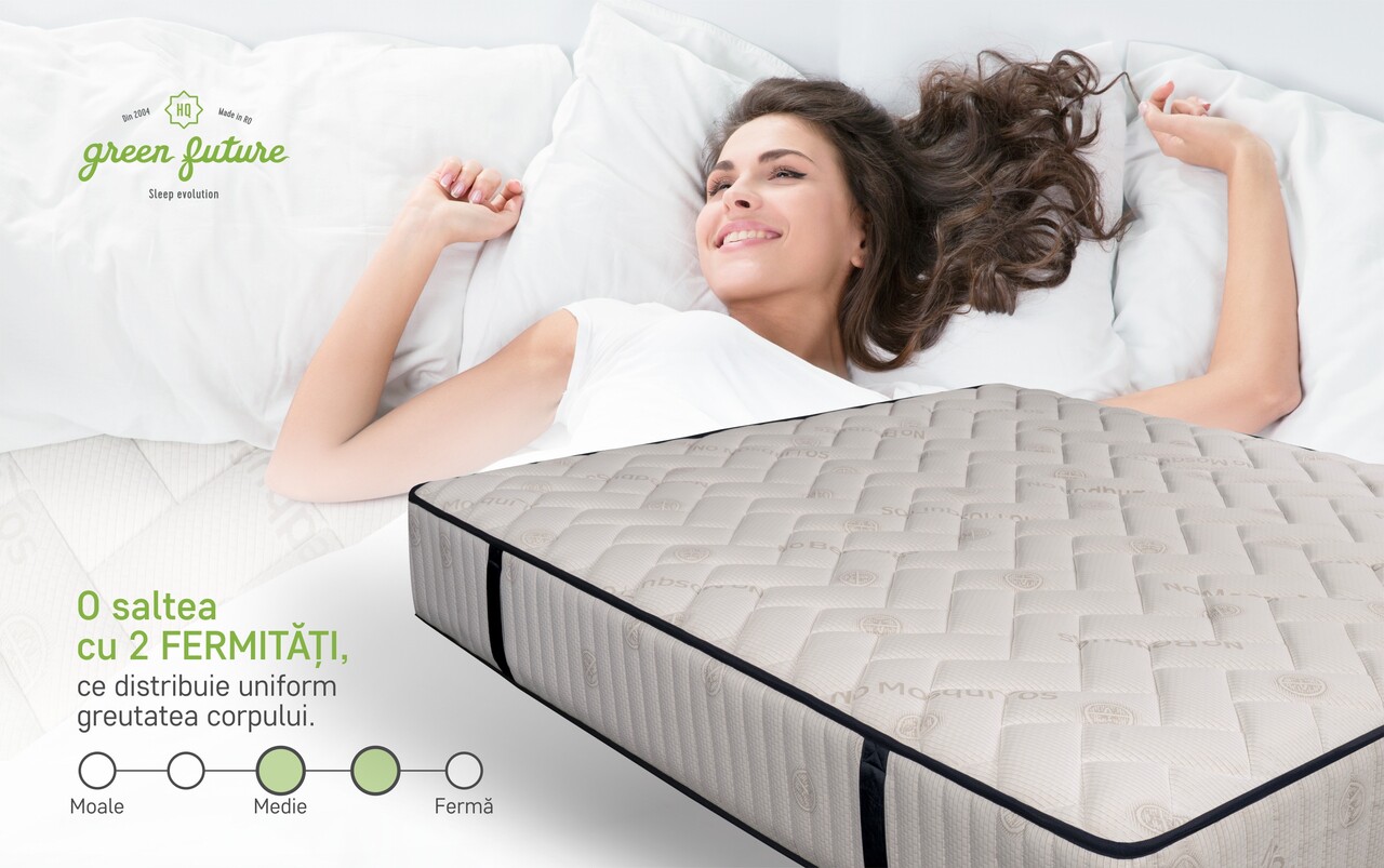 Saltea ortopedica, Sleep Guard Pocket Memory, 160x200 cm, H 30 cm, medie ferma - imagine 11