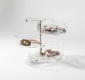 Organizator pentru bijuterii Swivel, Compactor, polistiren , transparent