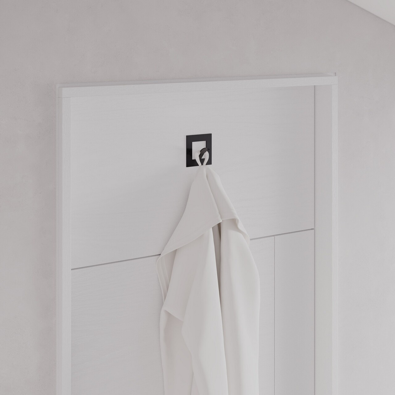 Cuier de perete, Kaly Metal Square Hanger, Fier vopsit static, Negru - view 4