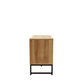 Comoda TV Swen, Homla, 120x38x60 cm, MDF/metal, natur
