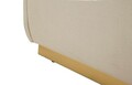 Bancheta cu spatiu depozitare Beauty, Mauro Ferretti, 130x45x45 cm, lemn de pin/MDF/metal, crem/auriu