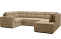 Coltar extensibil dreapta 5 locuri ELTAP, RT-09MO, Blewett, 299x198x82 cm, lemn/poliester, maro deschis