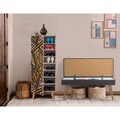 Set de mobilier pentru hol, Hanah Home, Vegas Sonomo, Sonomo / Antracit