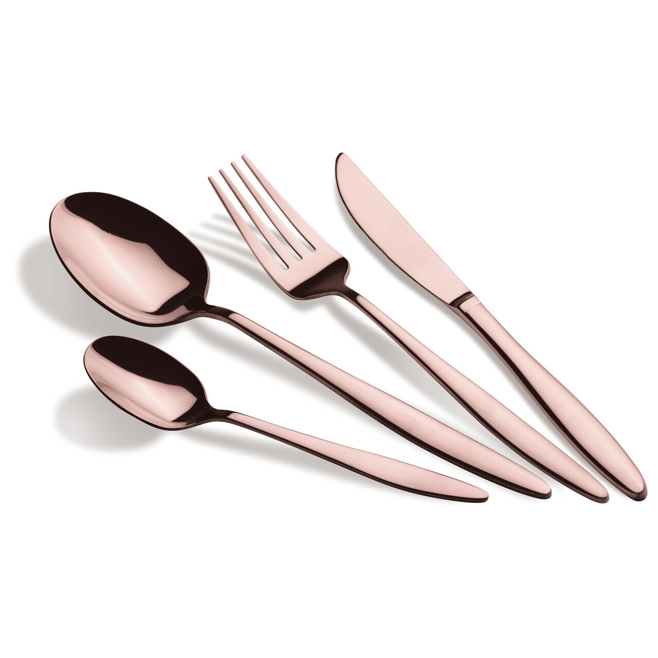 Set tacamuri 24 piese Berlinger Haus, Cutlery, inox, roz - imagine 4
