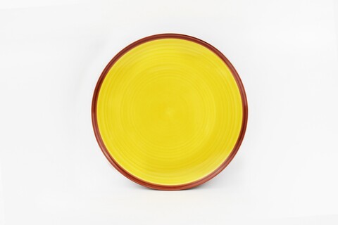 Set 6 farfurii intinse Cadiz, Heinner, Ø27 cm, ceramica, galben