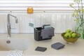 Set oganizator de chiuveta cu accesorii 8 piese, Brabantia, SinkSide, 21.5x11.3x13.4 cm, plastic reciclat, gri inchis