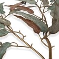 Decoratiune de perete Taj Leaves, Versa, 53.5x72.4 cm, metal